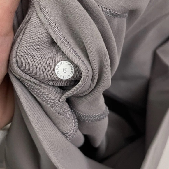 Lululemon Wunder Under Leggings Size 6 Gray Dark Chrome High Rise Mesh Geometric - Picture 9 of 10